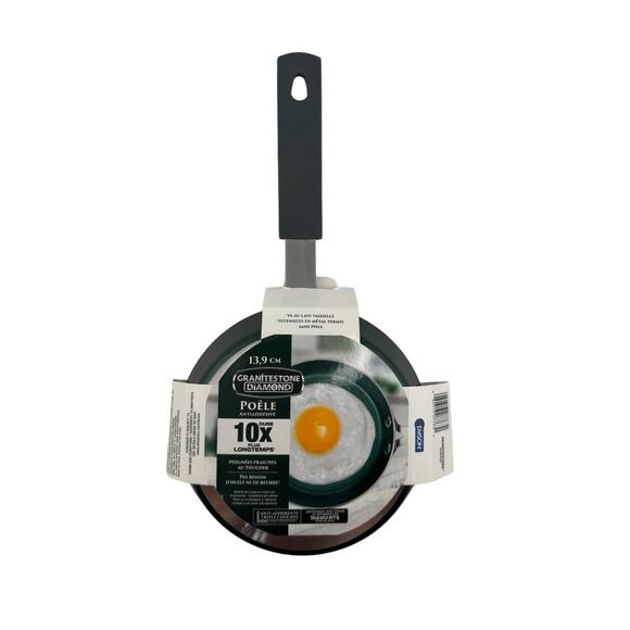 GraniteStrone Diamond 5.5" Egg Fry Pan Green New with Tags - Picture 2 of 2